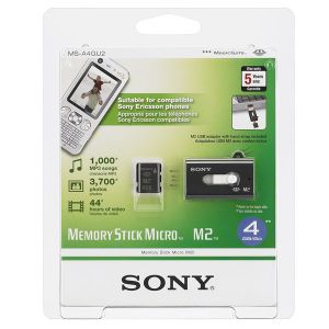 Карта памяти 4Gb MemoryStick Micro Sony MS-A4GU2 ― РадиоМаркет