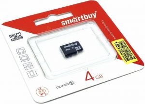 MicroSDHC карта SmartBuy SB4GBSDCL4-00 4 Гб Class 4 ― RadioMarket
