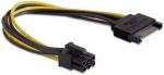 Разветвитель питания Cablexpert CC-PSU-SATA, SATA->PCI-Express 6pin