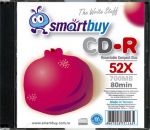 Диск Smartbuy CD-R 80min 52x Slim