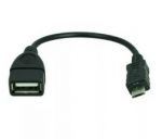 Кабель microUSB - USB (OTG), M-F